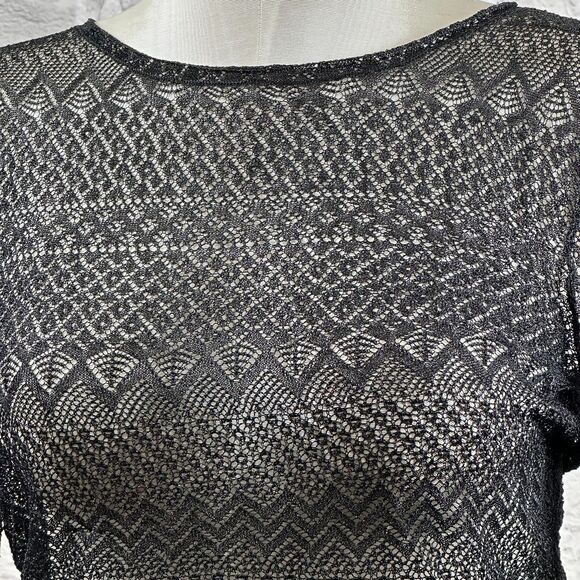 Ralph Lauren Polo Knitted Sheer Mesh Women's XL Long Sleeve Blouse NWT Crochet - Picture 2 of 7